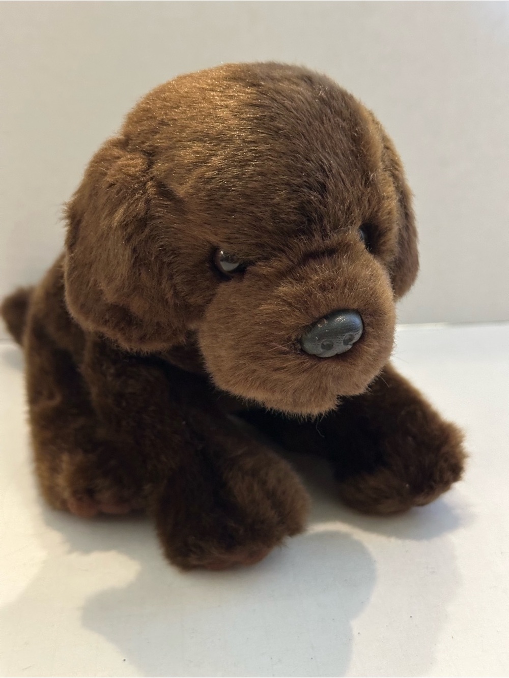 Demdaco Nat and Jules Chocolate Lab Brown Plush Puppy